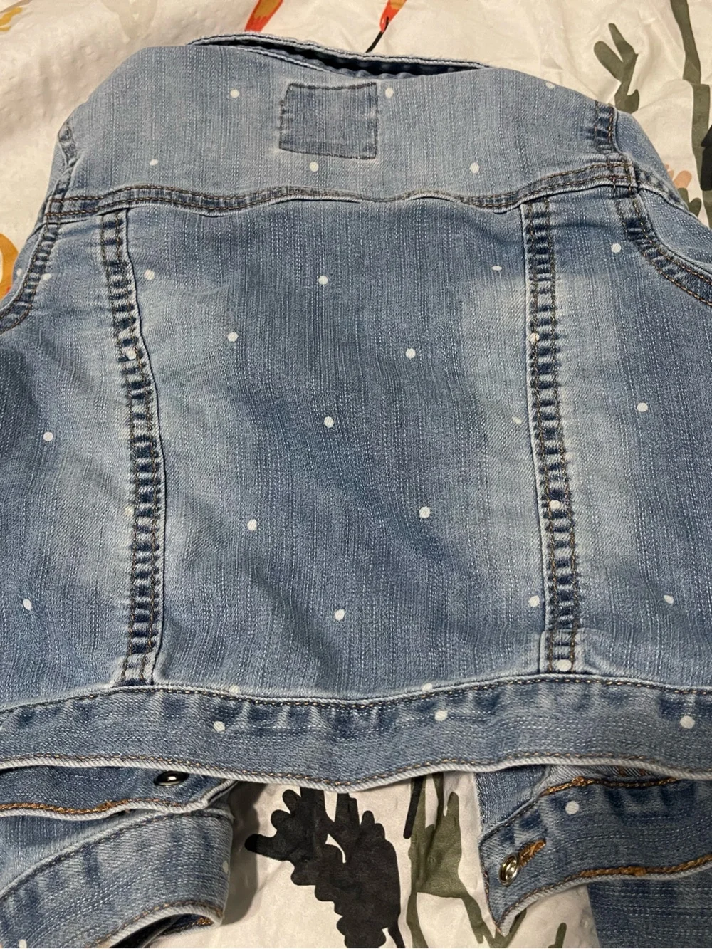 OshKosh B'gosh Light Blue Denim Jacket with White Dot Detail